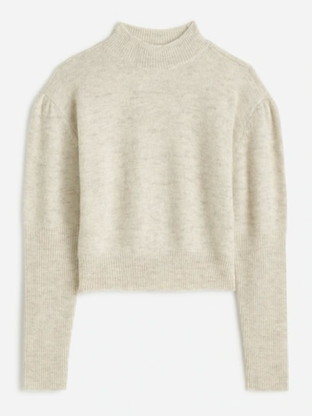Madewell Sweater Alpaca Mockneck Puff Sleeve Women’s size Small NEW
